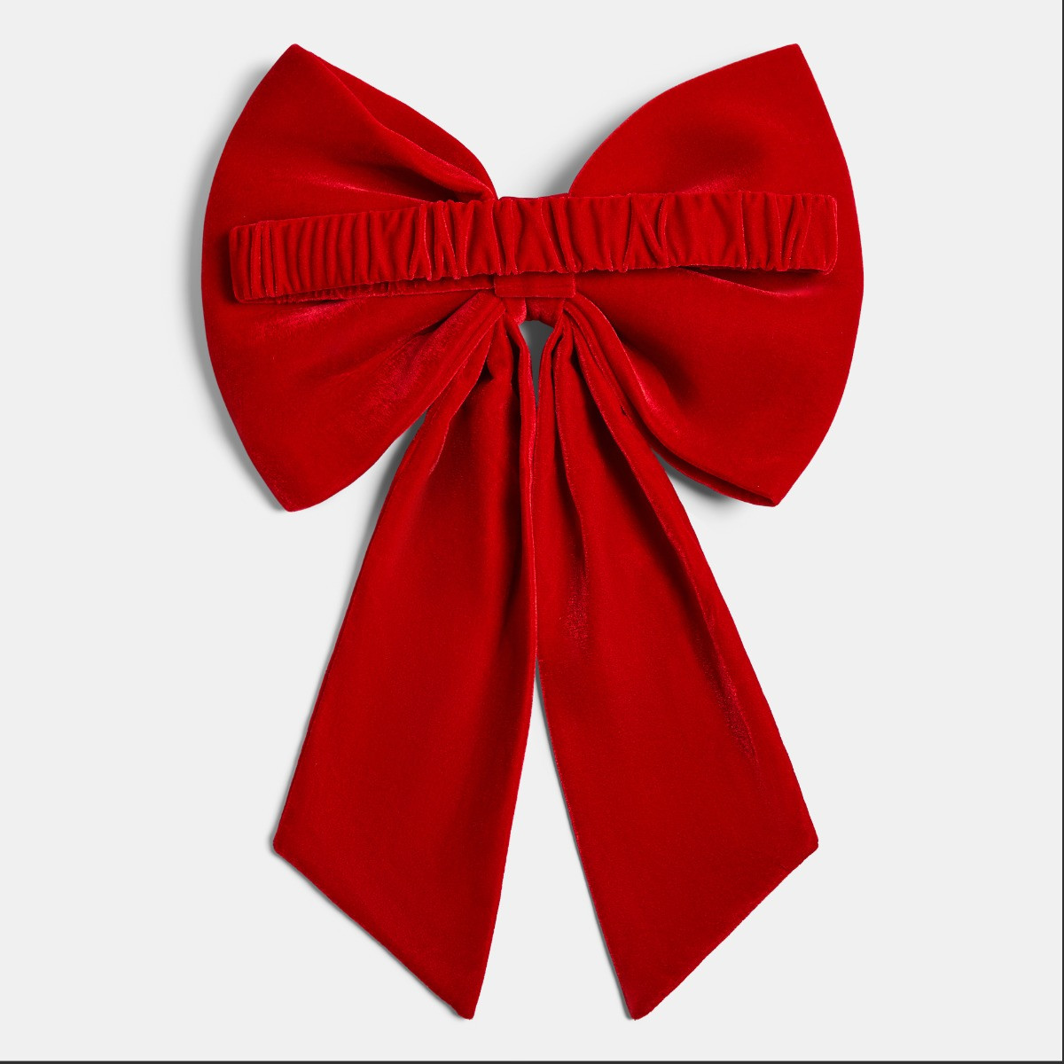 OHS 4 Pack Velvet Chair Bows - Red>