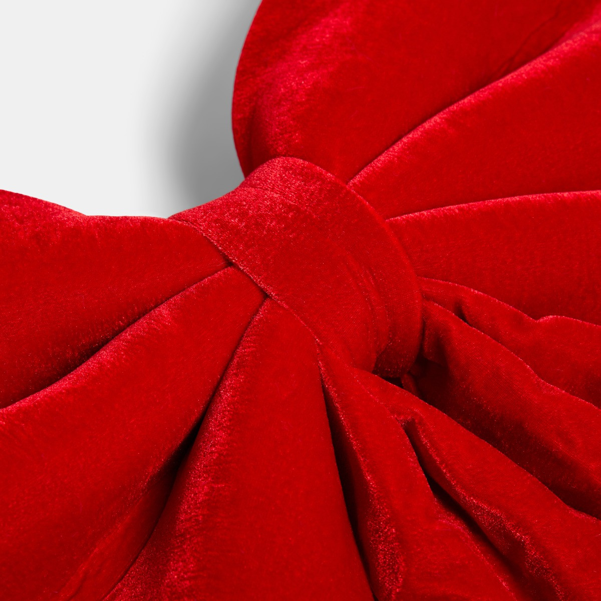 OHS 4 Pack Velvet Chair Bows - Red>