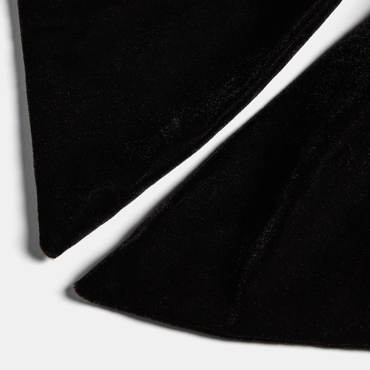 OHS 4 Pack Velvet Chair Bows - Black>
