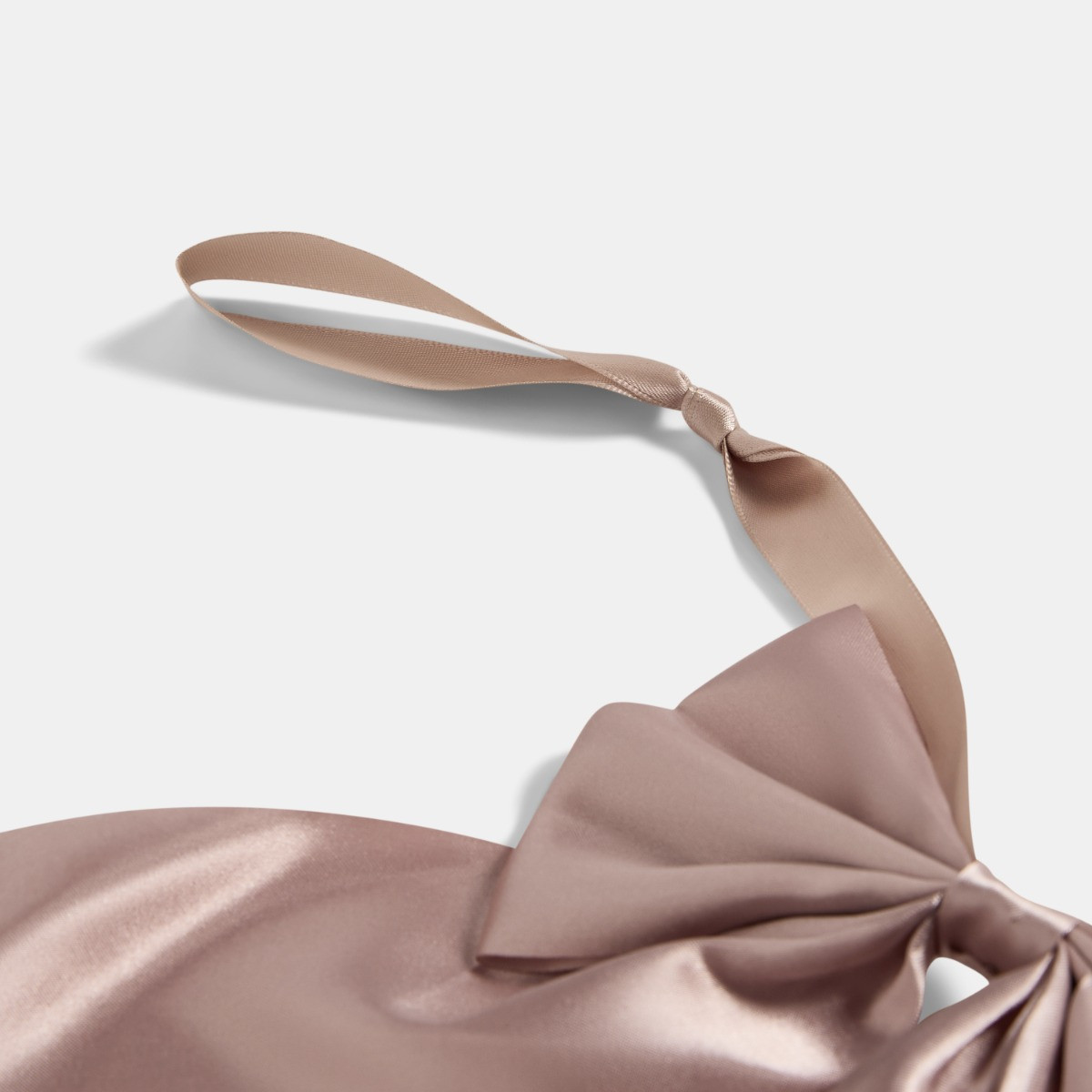 OHS Satin Bow Garland, Cream/Natural - 1.8m>
