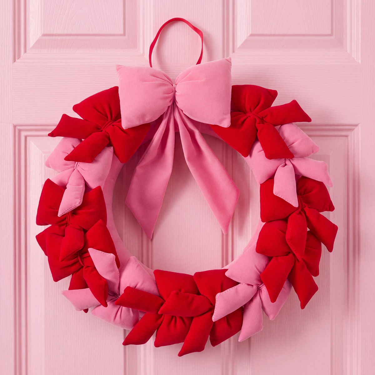OHS Bow Wreath - Pink/Red>