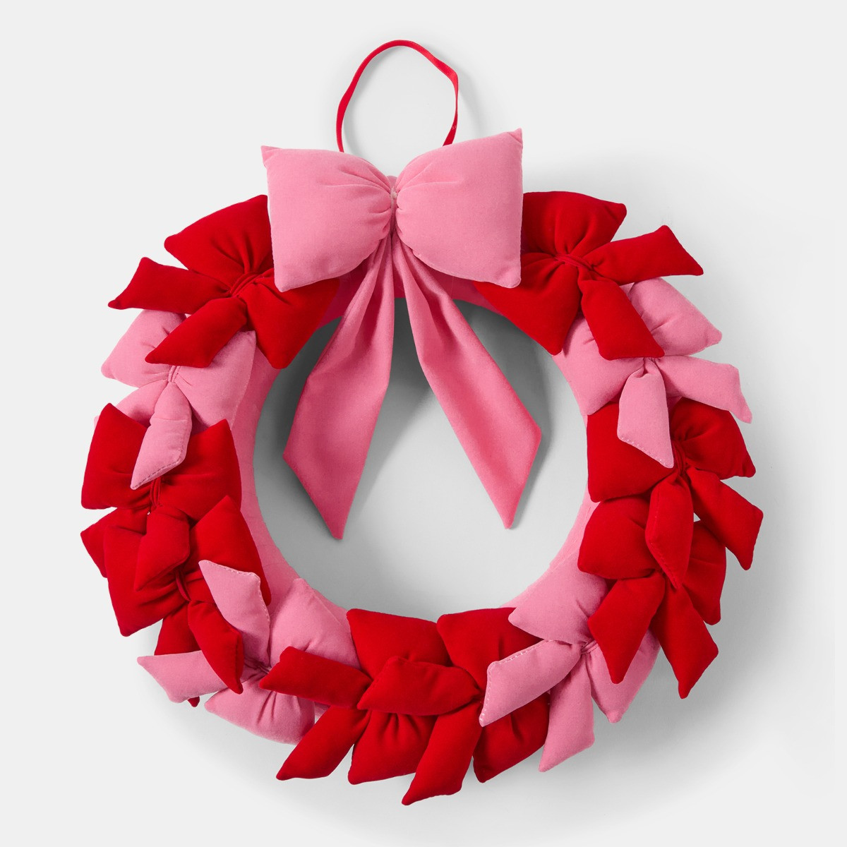 OHS Bow Wreath - Pink/Red>