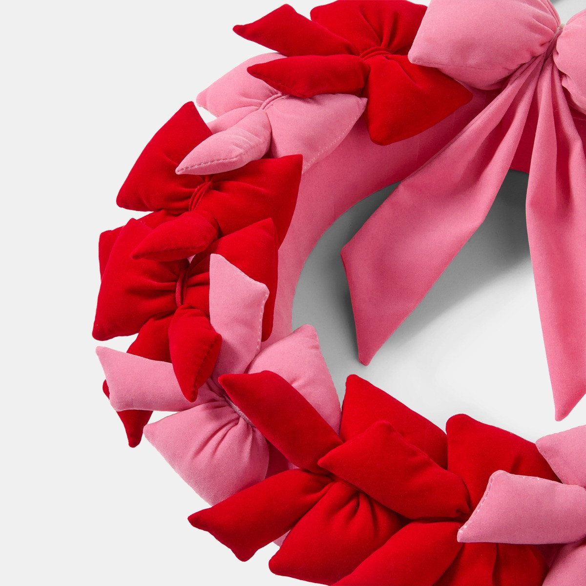 OHS Bow Wreath - Pink/Red>