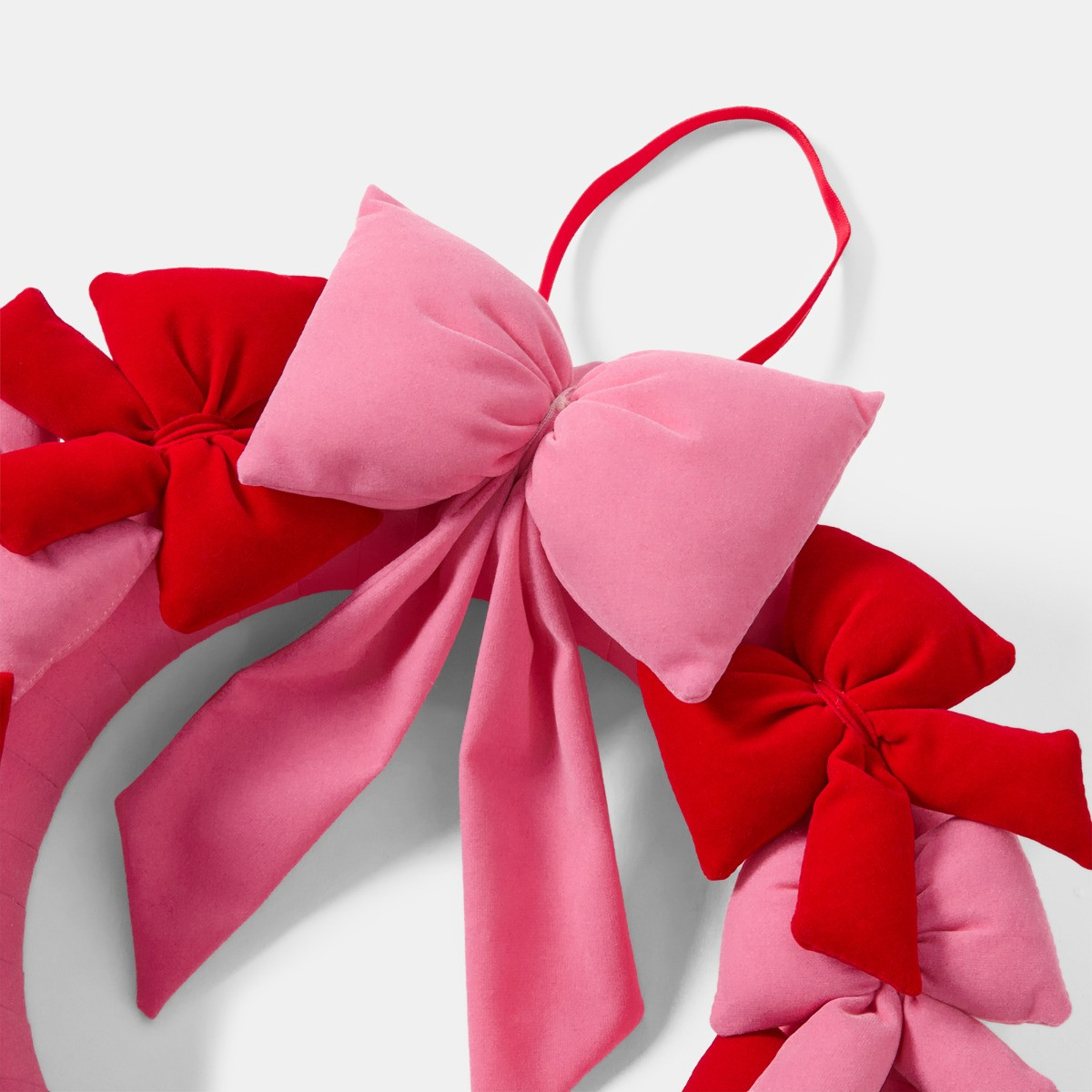 OHS Bow Wreath - Pink/Red>