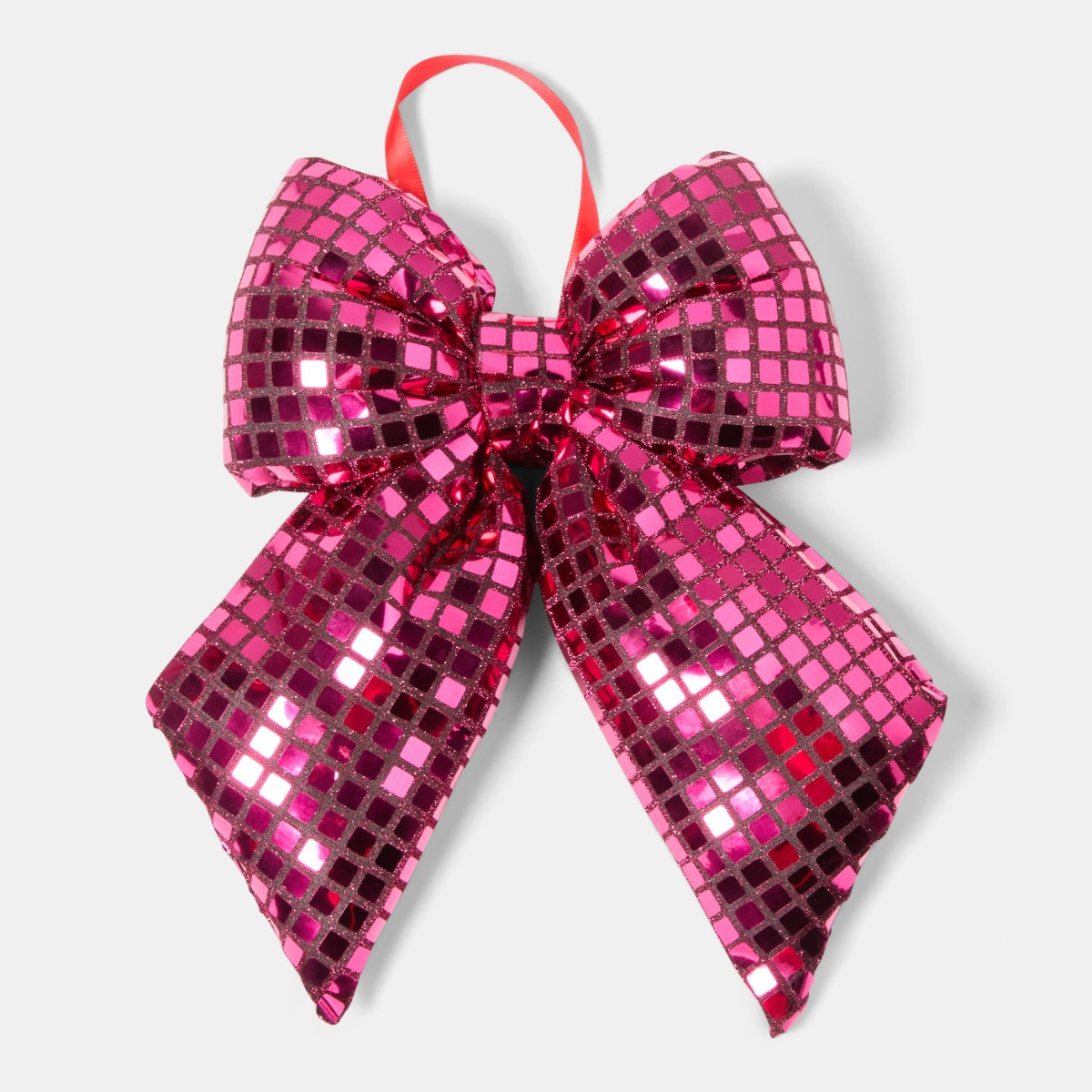 OHS 4 Pack Disco Ball Bow Set - Hot Pink>