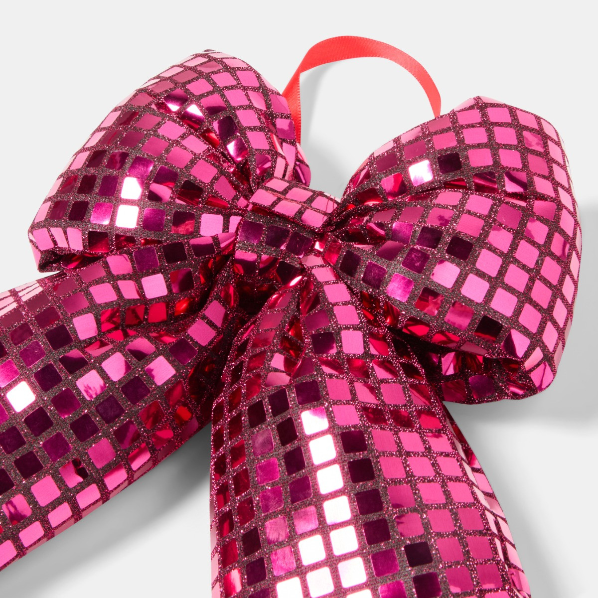OHS 4 Pack Disco Ball Bow Set - Hot Pink>