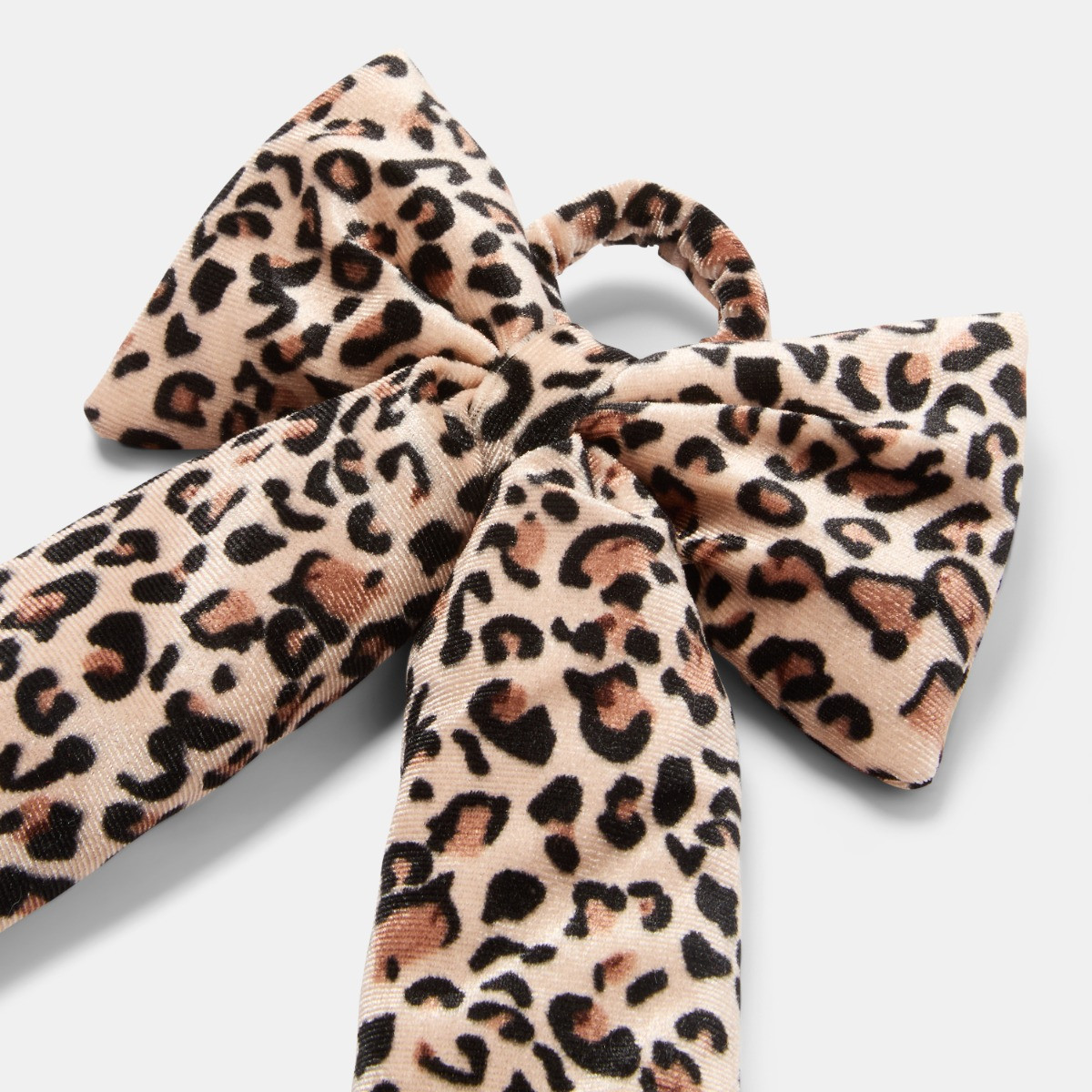 OHS 4 Pack Leopard Print Hanging Bows - Natural>