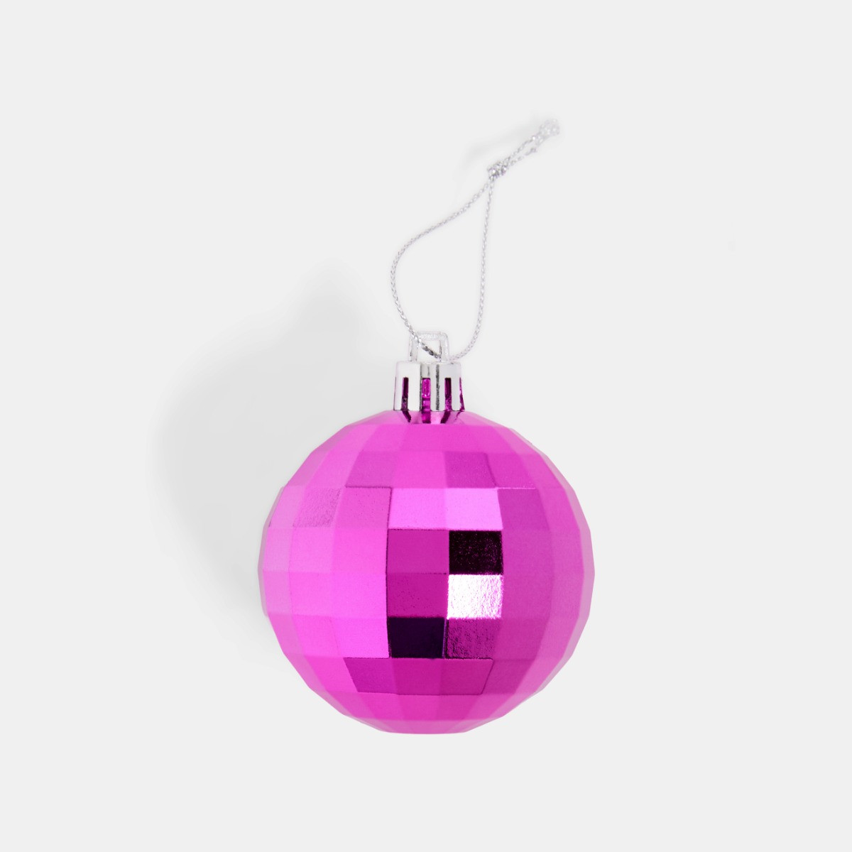 OHS 30 Pack Disco Ball Bauble Set - Hot Pink>
