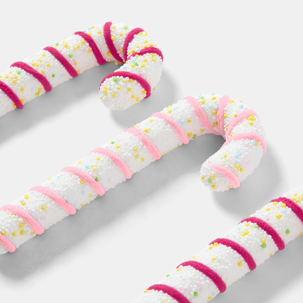 OHS 4 Pack Candy Cane Decorations - Pink/White>