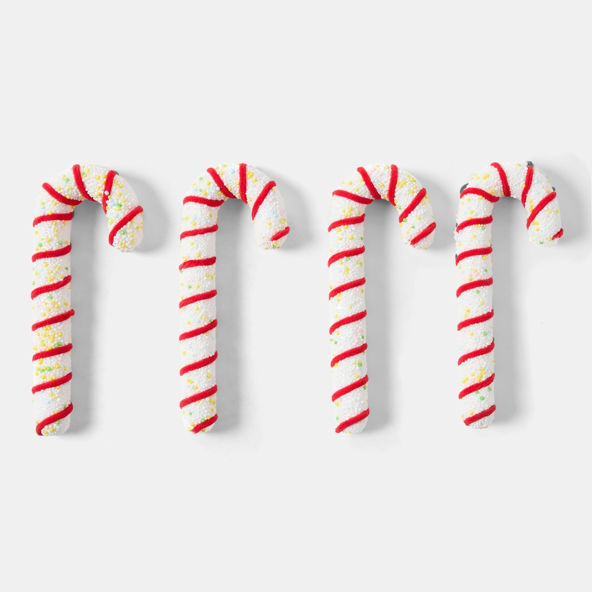 OHS 4 Pack Candy Cane Decorations - Red/White>