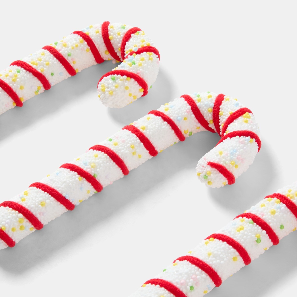 OHS 4 Pack Candy Cane Decorations - Red/White>