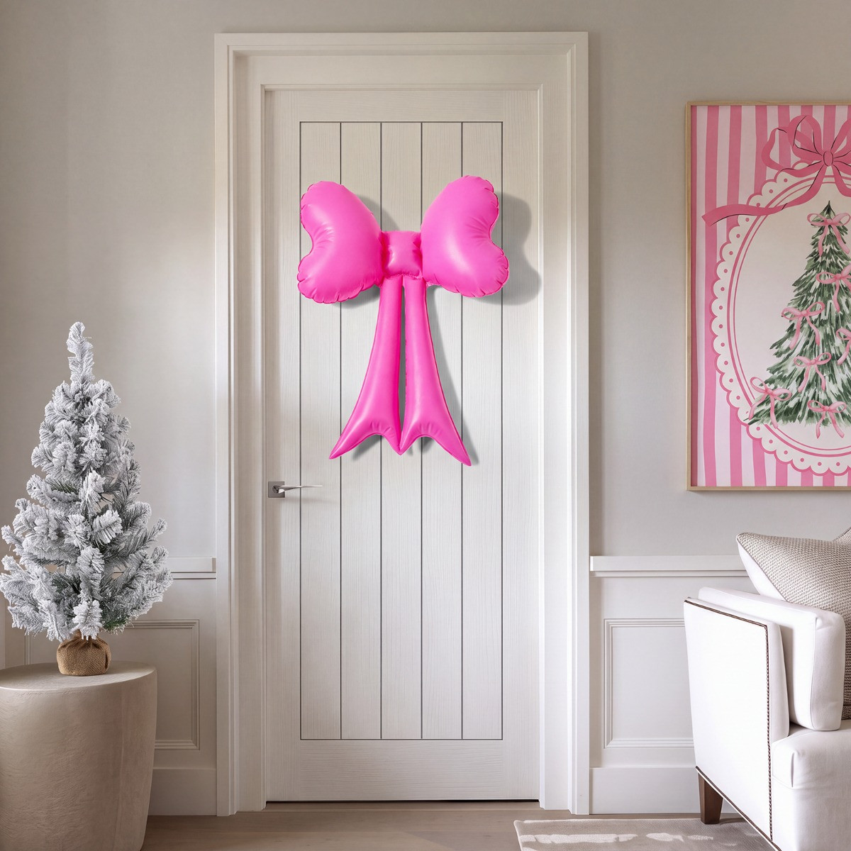 OHS PVC Hanging Bow Inflatable - Hot Pink>