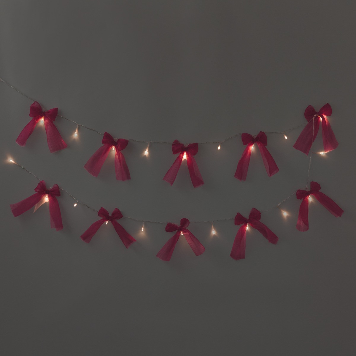 OHS 10 Pack LED Bow String Lights - Hot Pink>