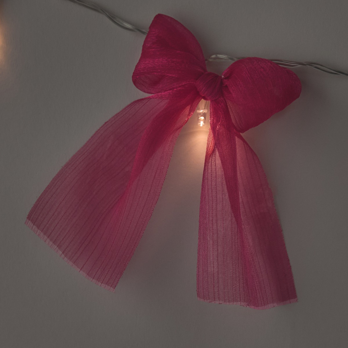 OHS 10 Pack LED Bow String Lights - Hot Pink>