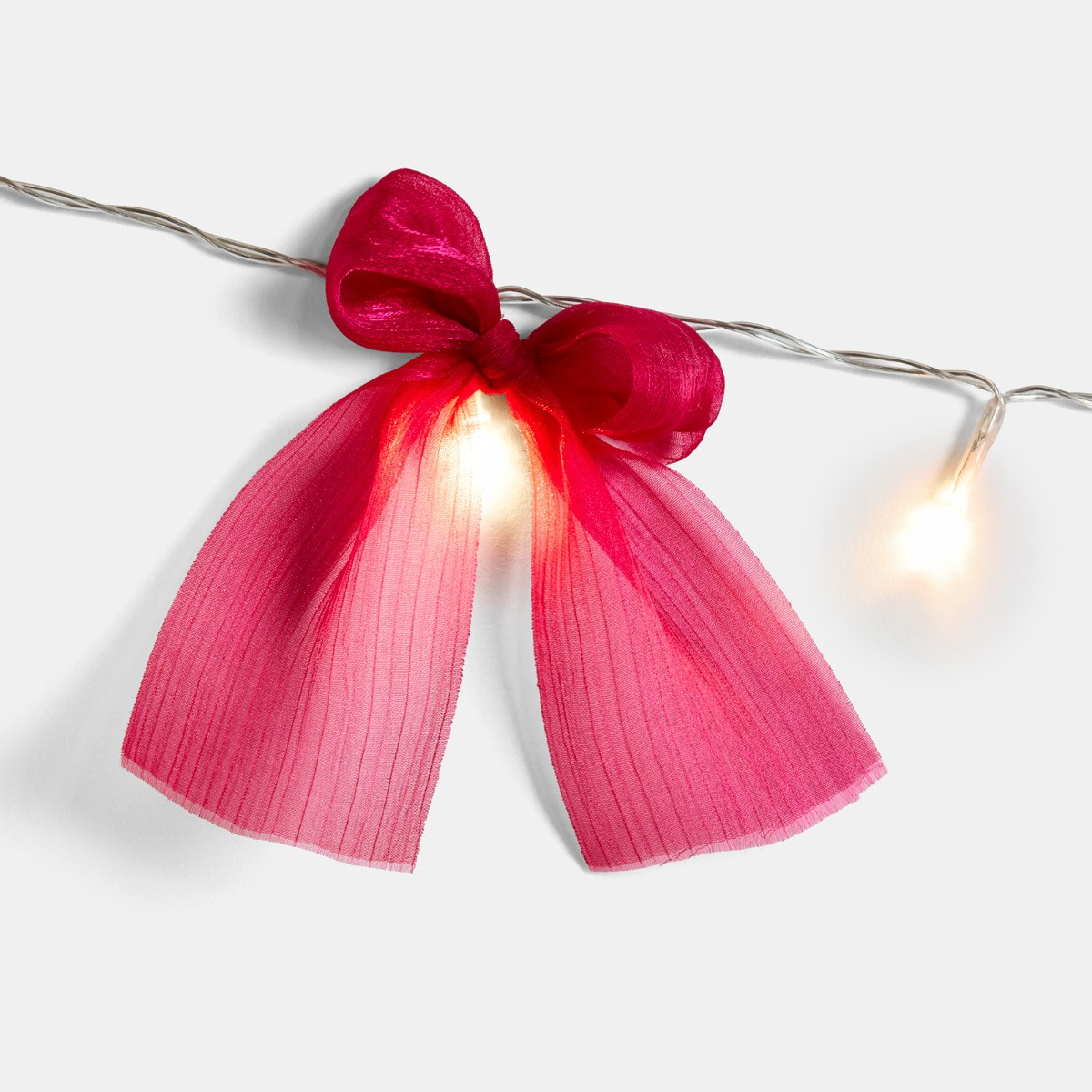 OHS 10 Pack LED Bow String Lights - Hot Pink>