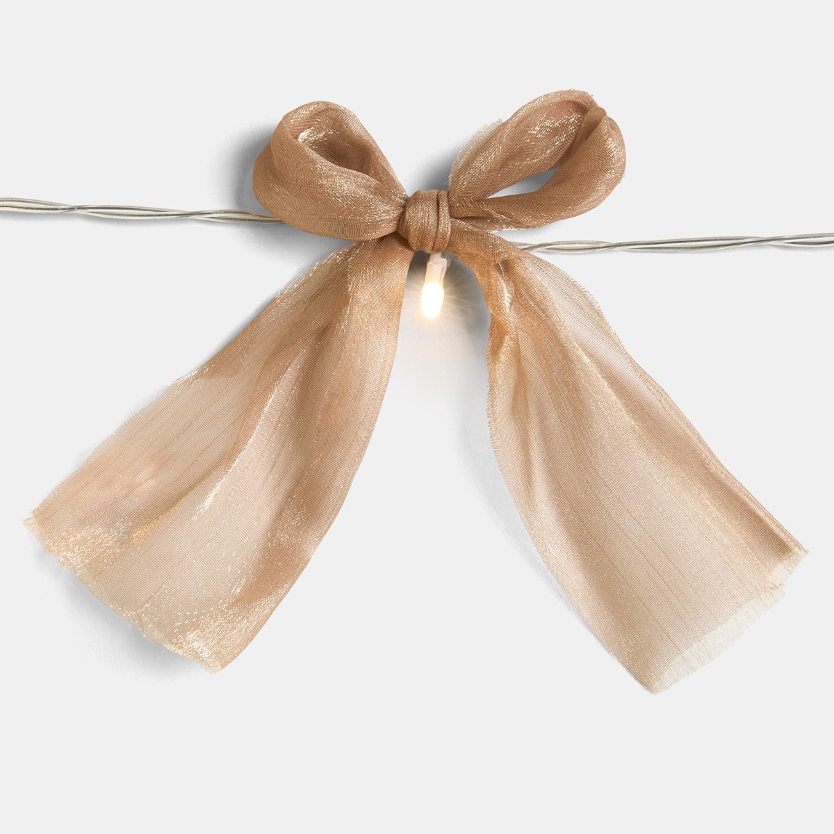 OHS 10 Pack LED Bow String Lights - Natural>
