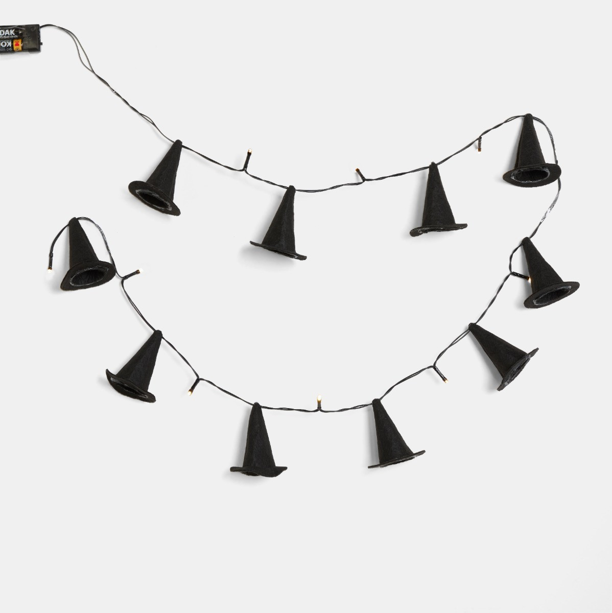 OHS 10 Pack Witch's Hat String Lights - Black>