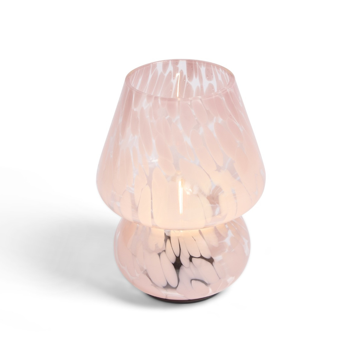 OHS Confetti Mushroom Glass Battery Operated Lamp - Pink>