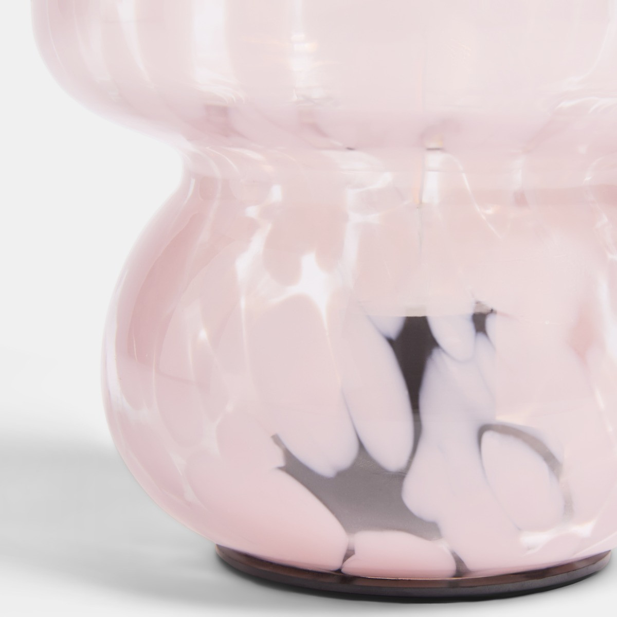 OHS Confetti Mushroom Glass Battery Operated Lamp - Pink>