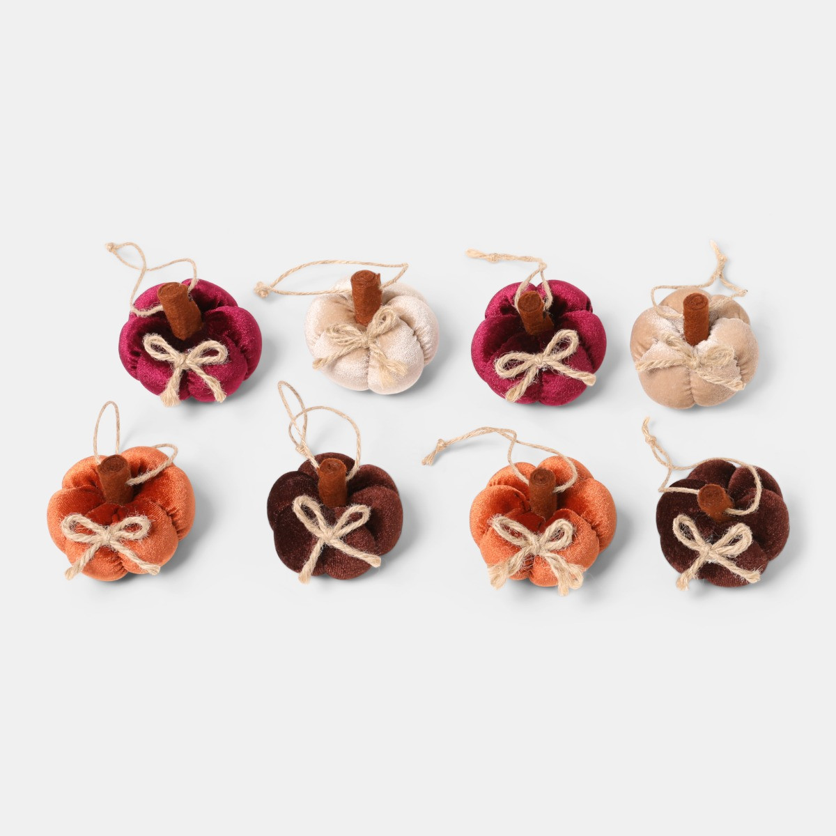 OHS 8 Pack Pumpkin Tree Decorations - Multi>