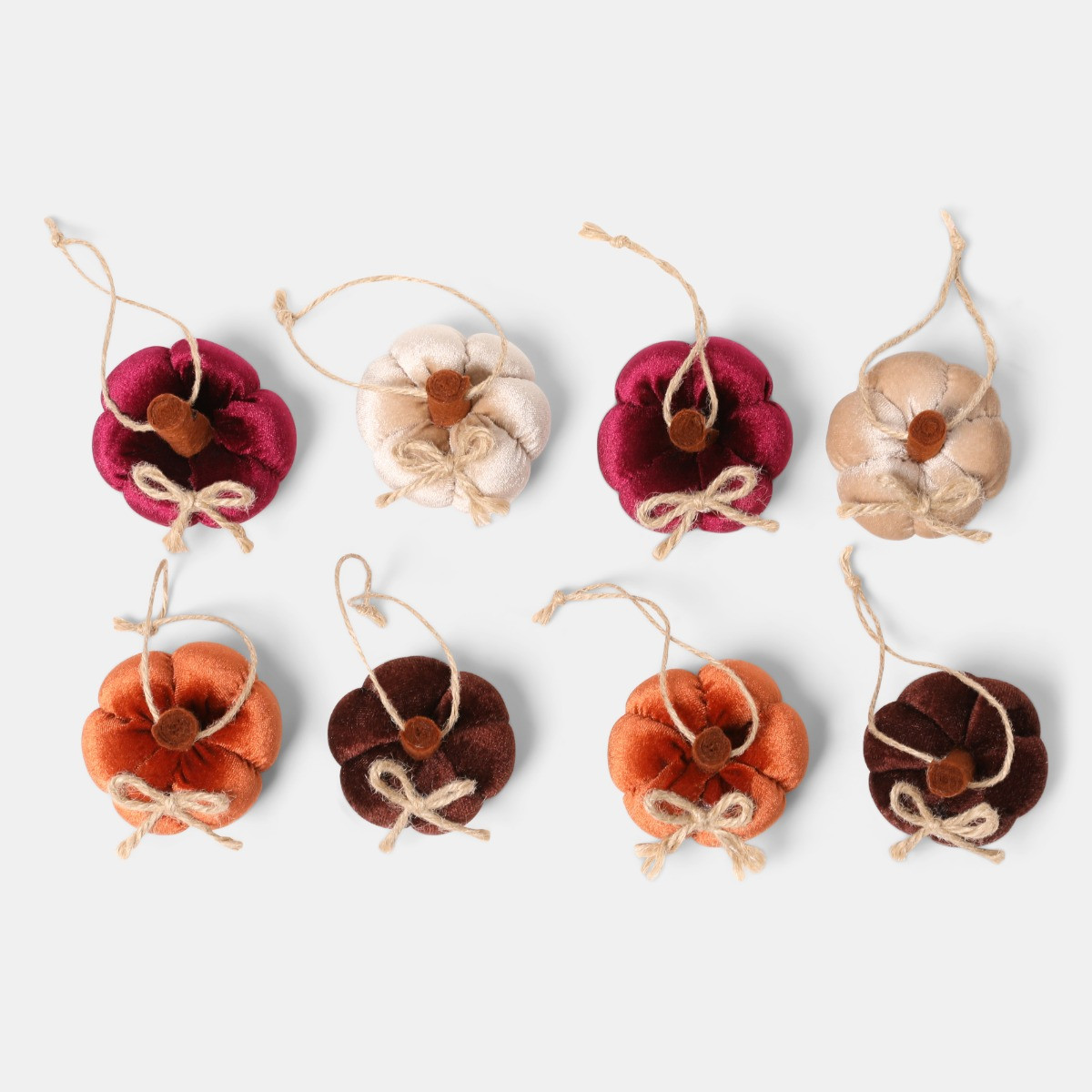 OHS 8 Pack Pumpkin Tree Decorations - Multi>