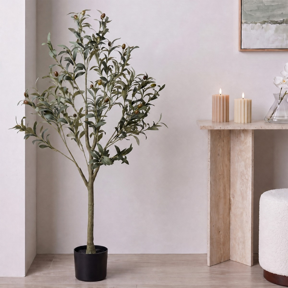 OHS Olive Tree in Pot - Black>