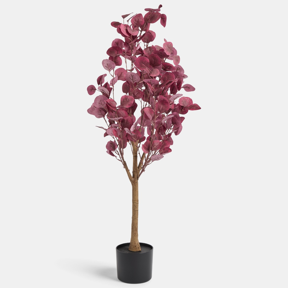 OHS Tree in Black Pot, Burgundy - 1.1m>