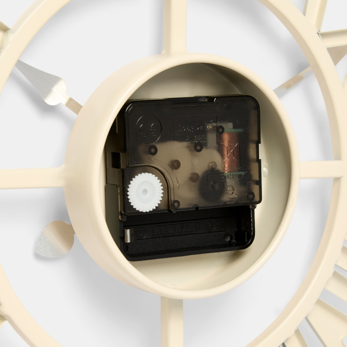 OHS Skeleton Wall Clock - Cream>