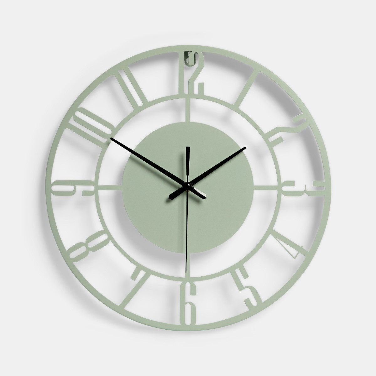 OHS Traditional Skeleton Wall Clock - Sage>