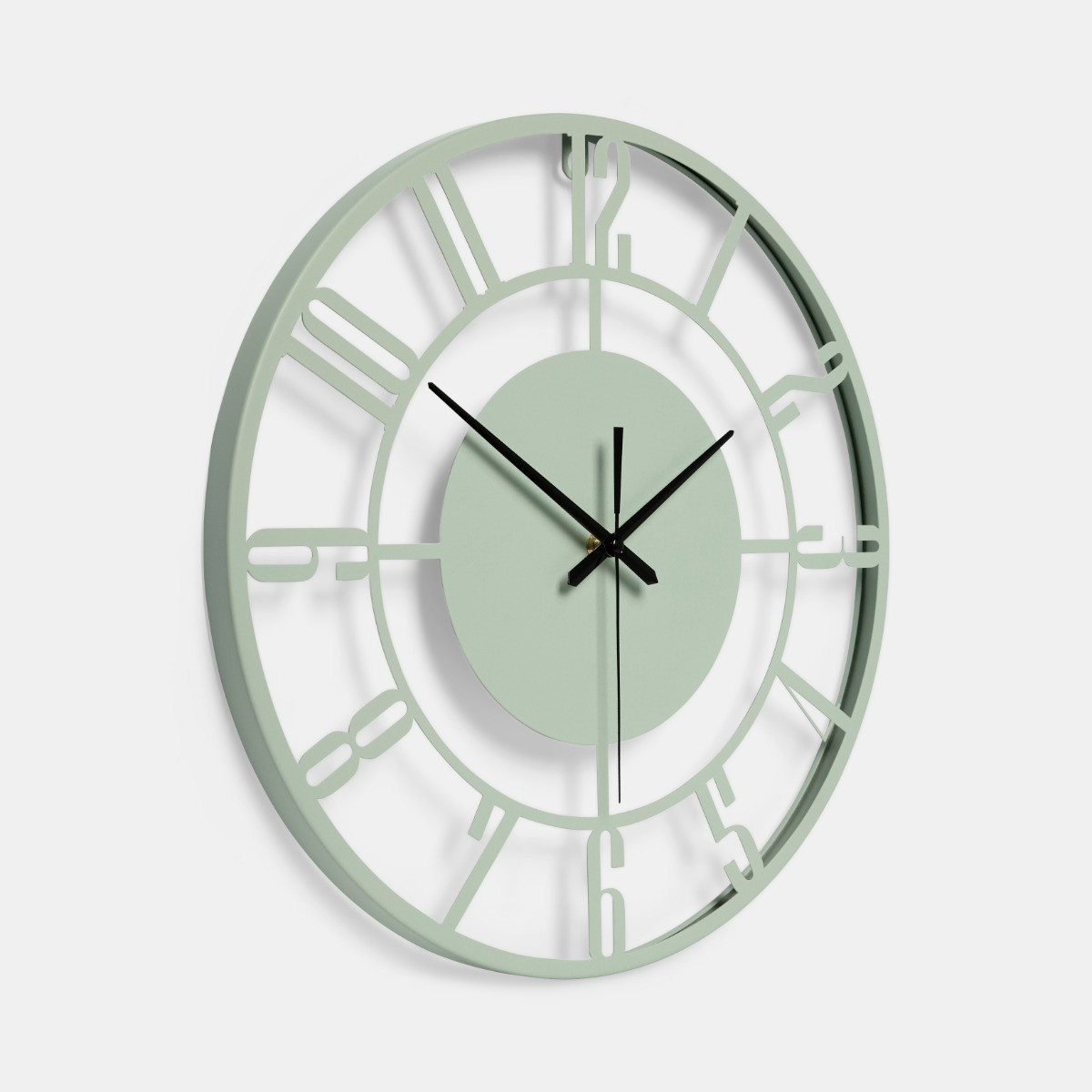 OHS Traditional Skeleton Wall Clock - Sage>