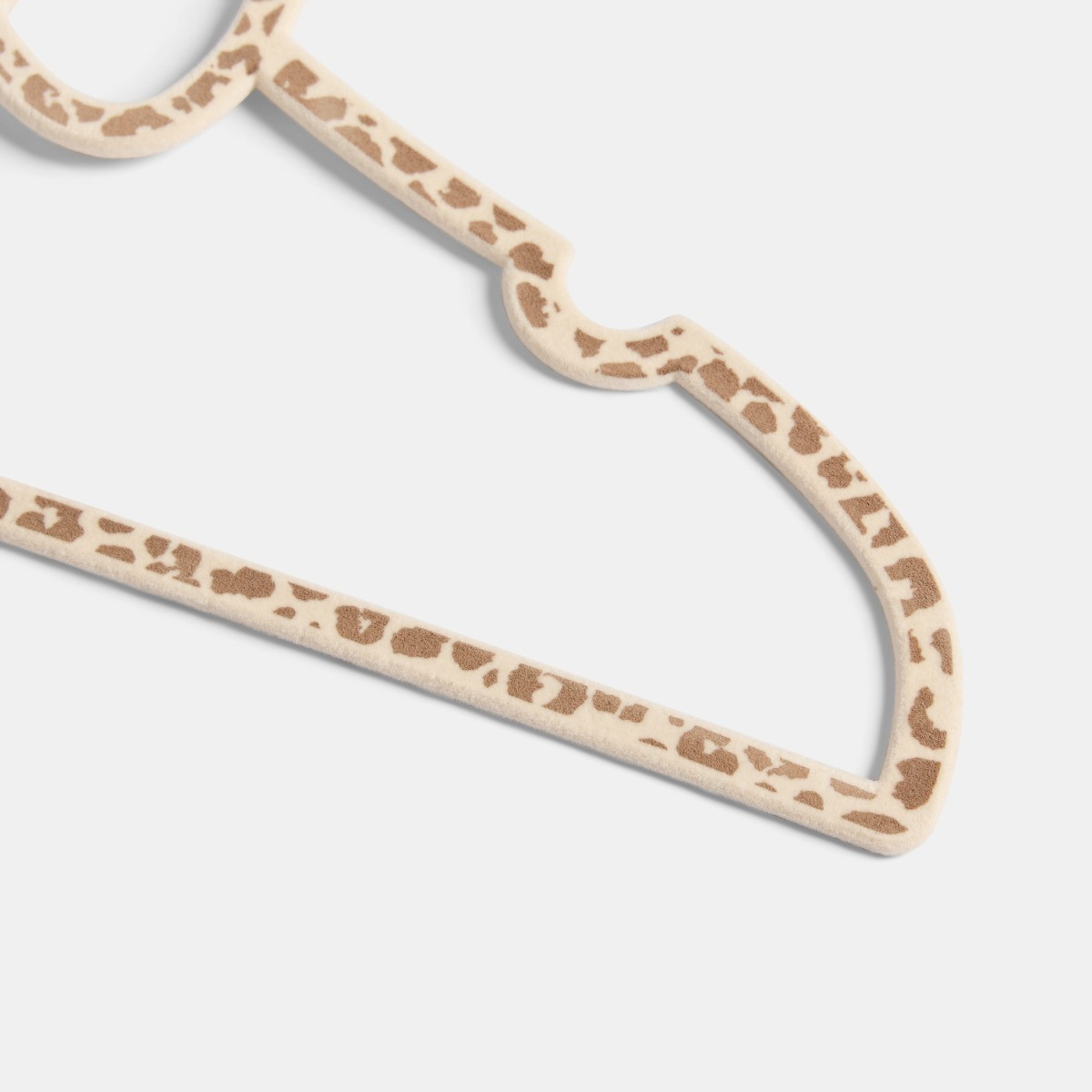 OHS 10 Pack Leopard Print Bow Hangers - Cream>