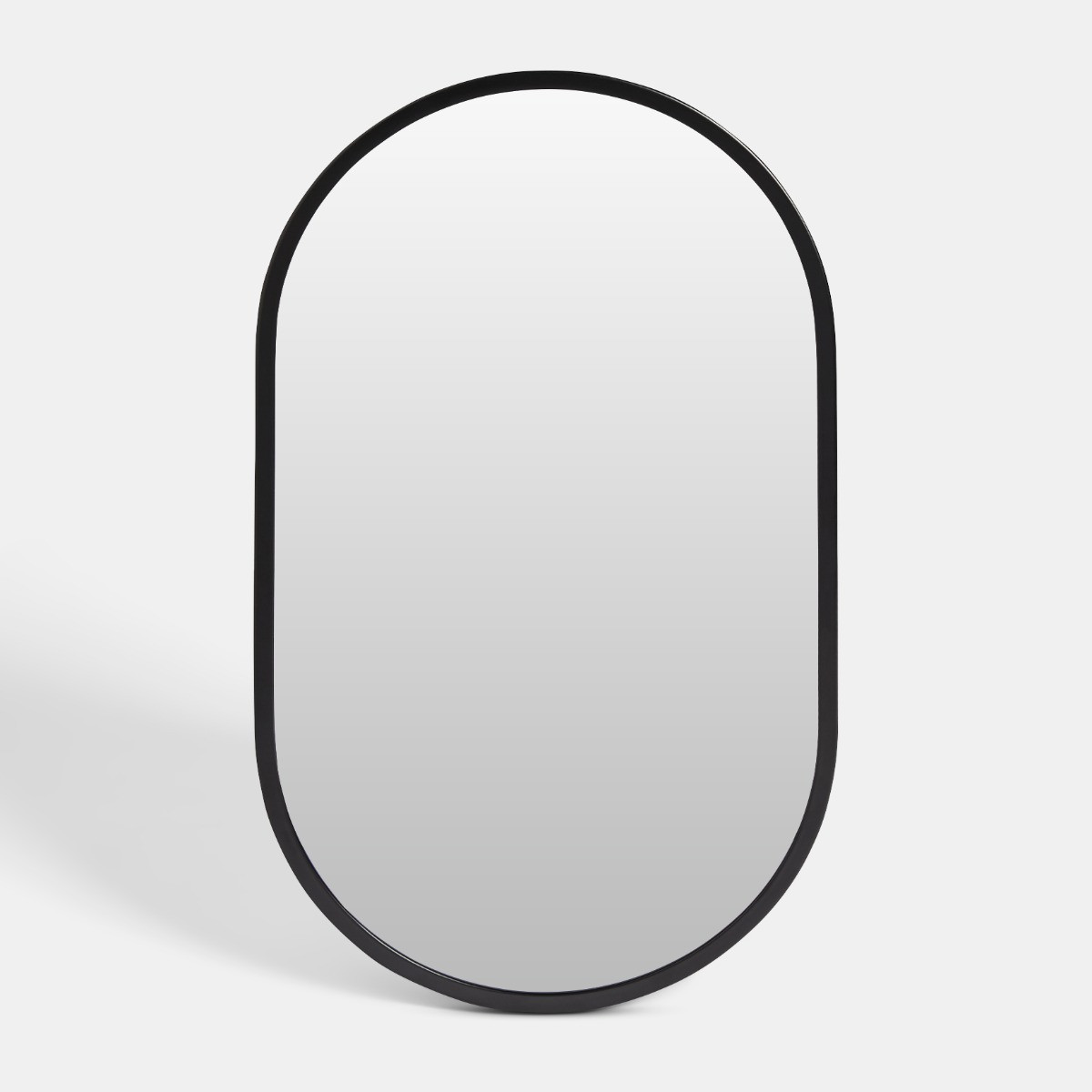 OHS Oval Wall Mirror - Black>