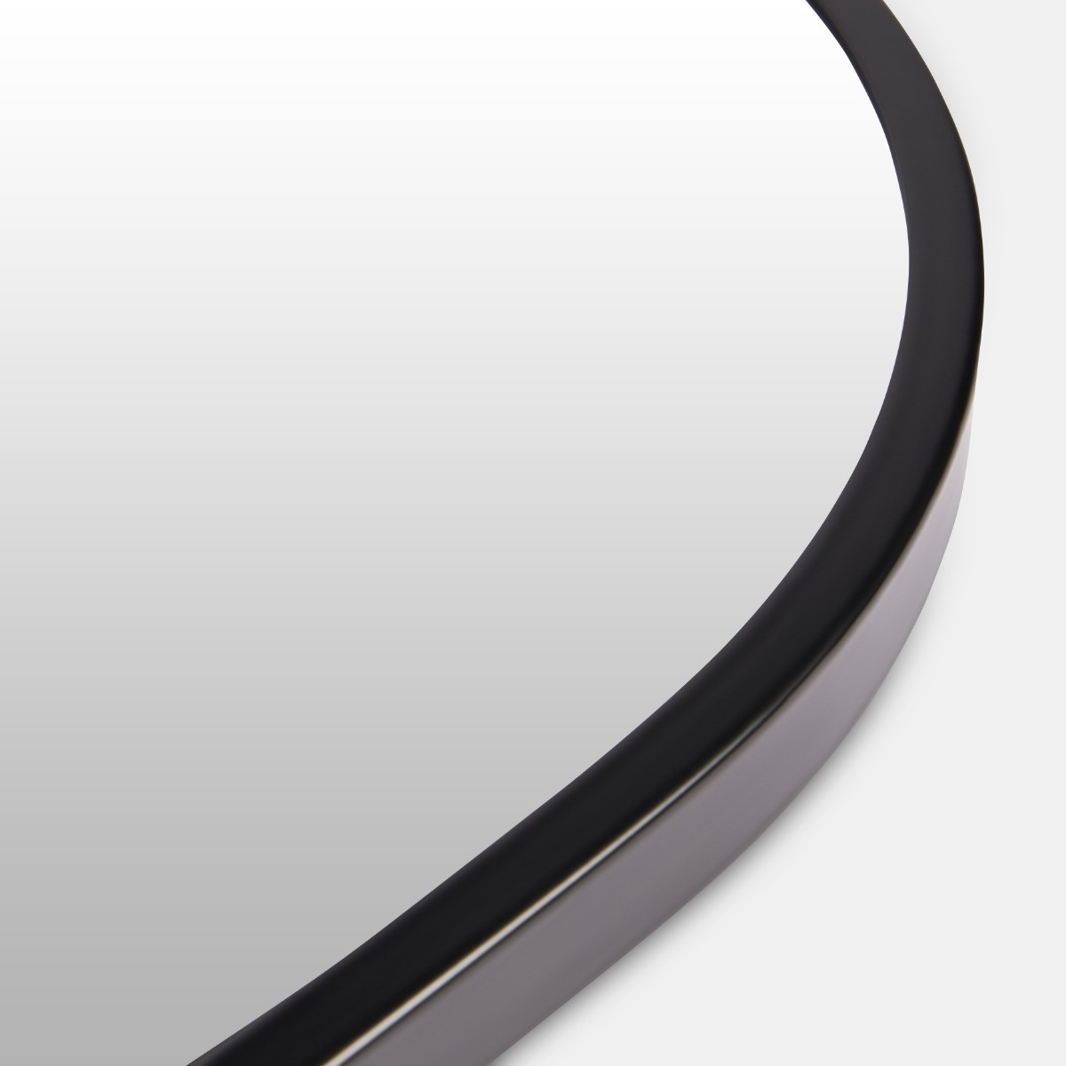 OHS Oval Wall Mirror - Black>