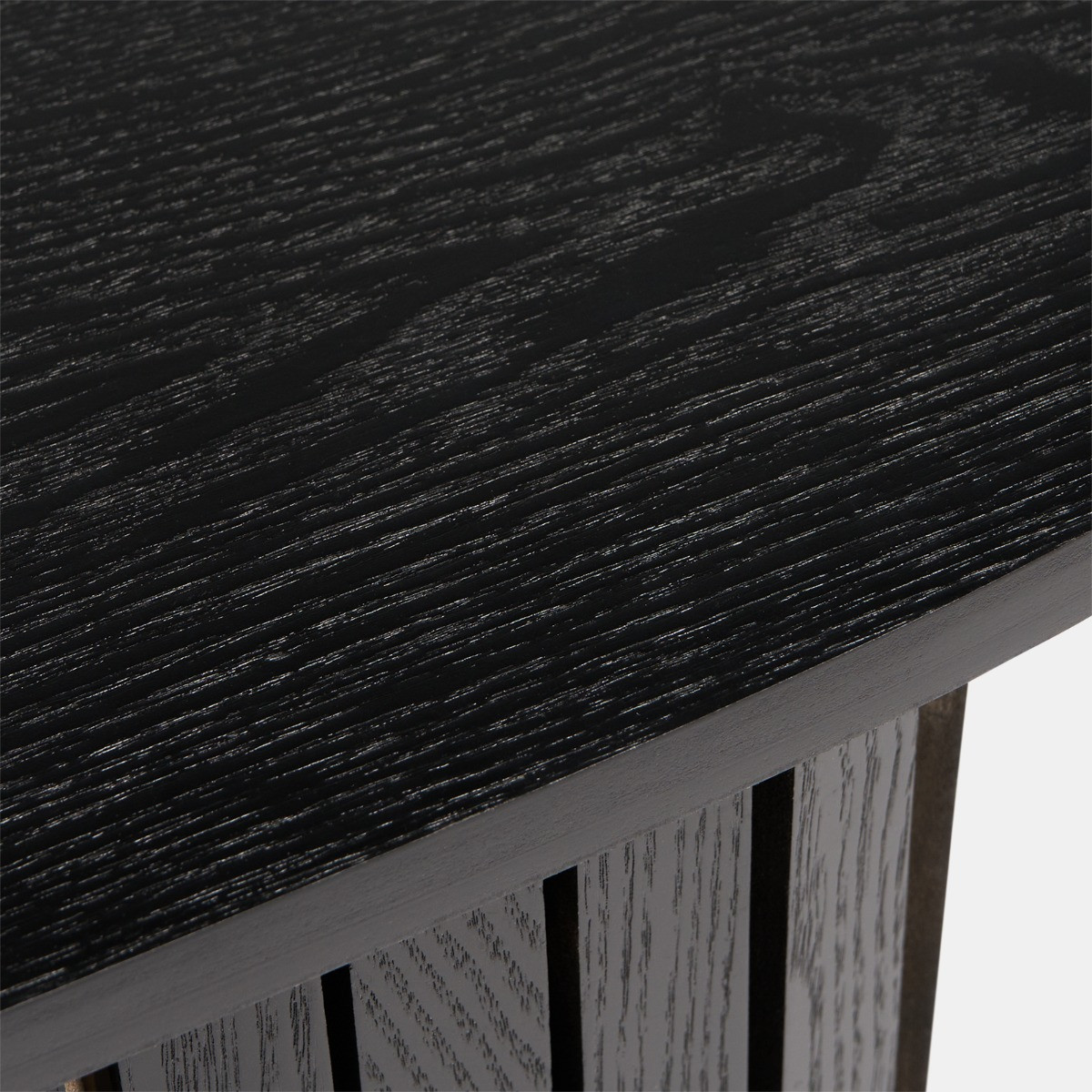 OHS Madison Ribbed Console Table - Black >