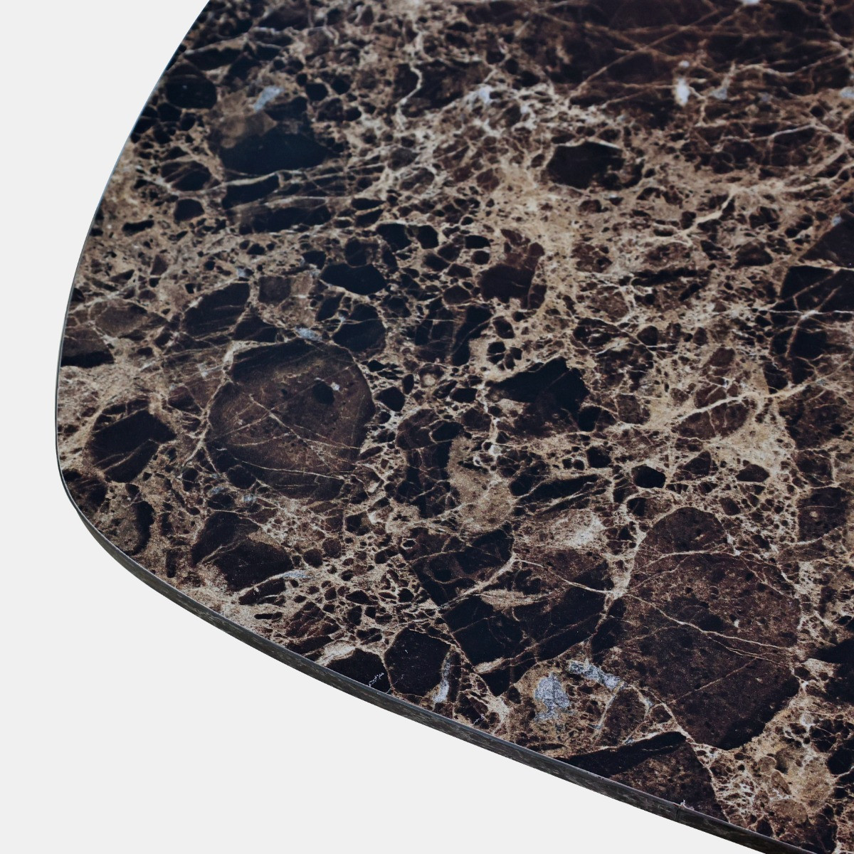 OHS Ribbed Marble Effect Radiator Cover - Dark Brown>
