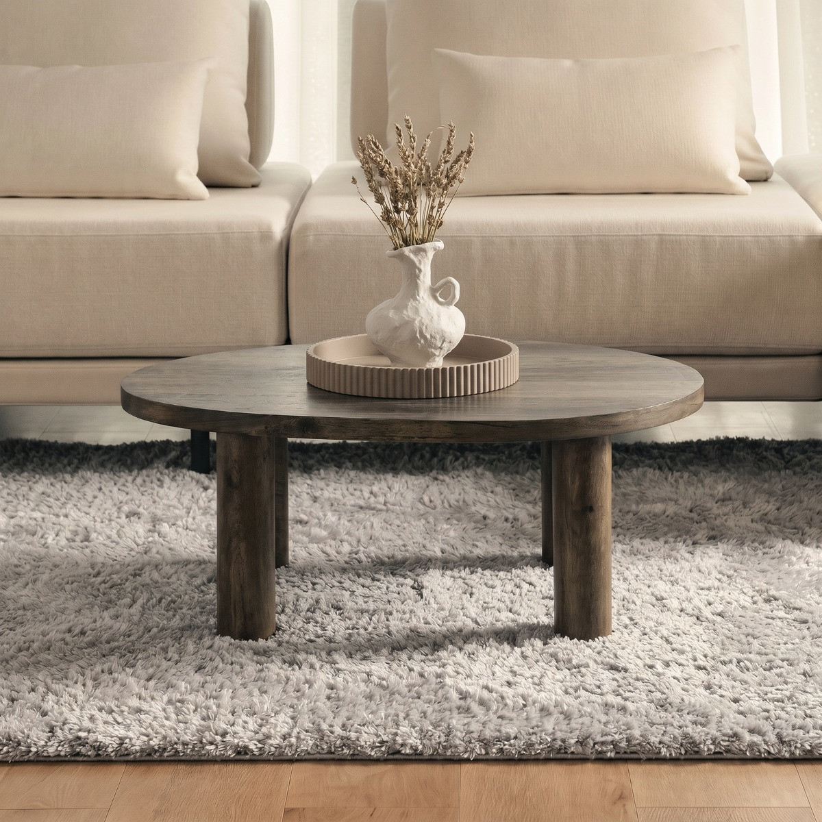 OHS 4-Legged Coffee Table - Medium Wood>
