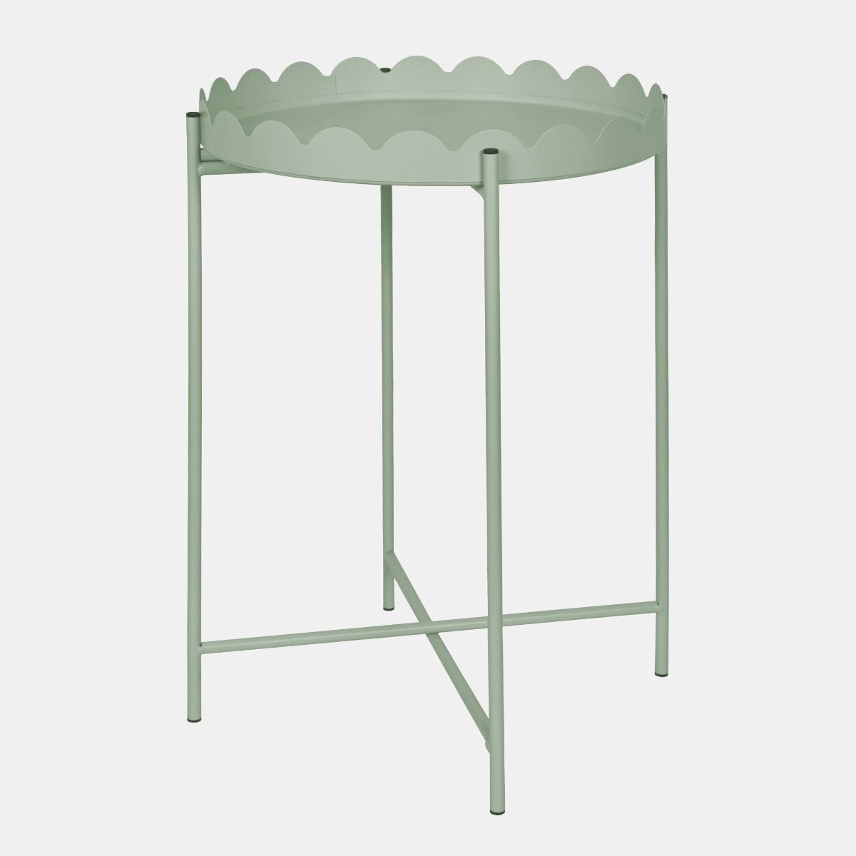 OHS Scallop Side Table - Sage>
