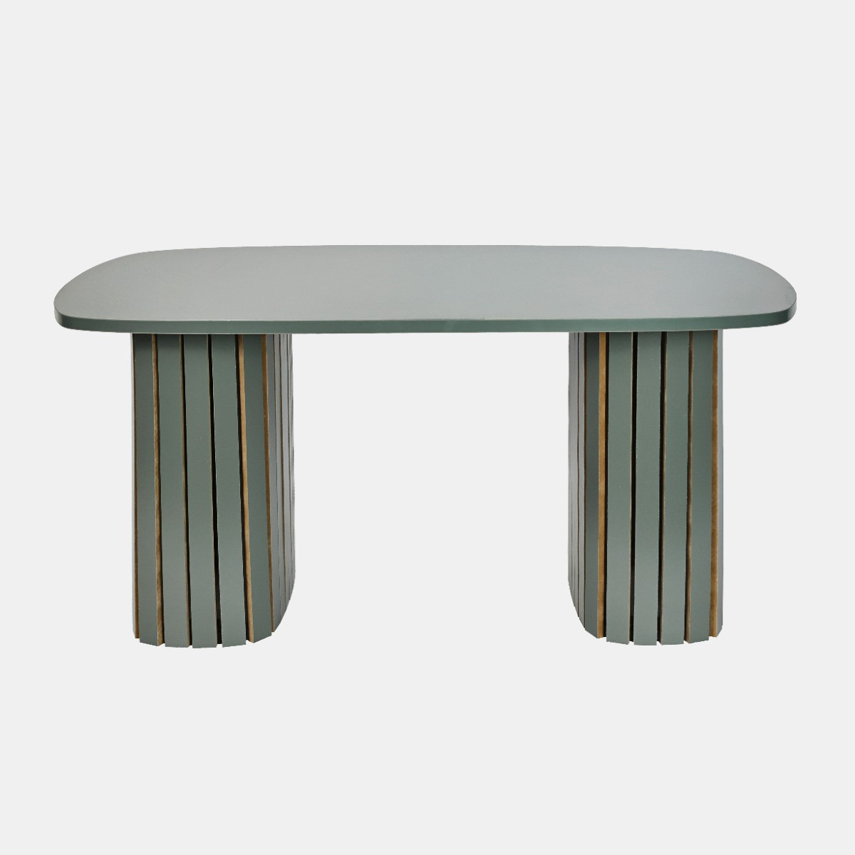 OHS Madison Ribbed Coffee Table - Woodland Green>