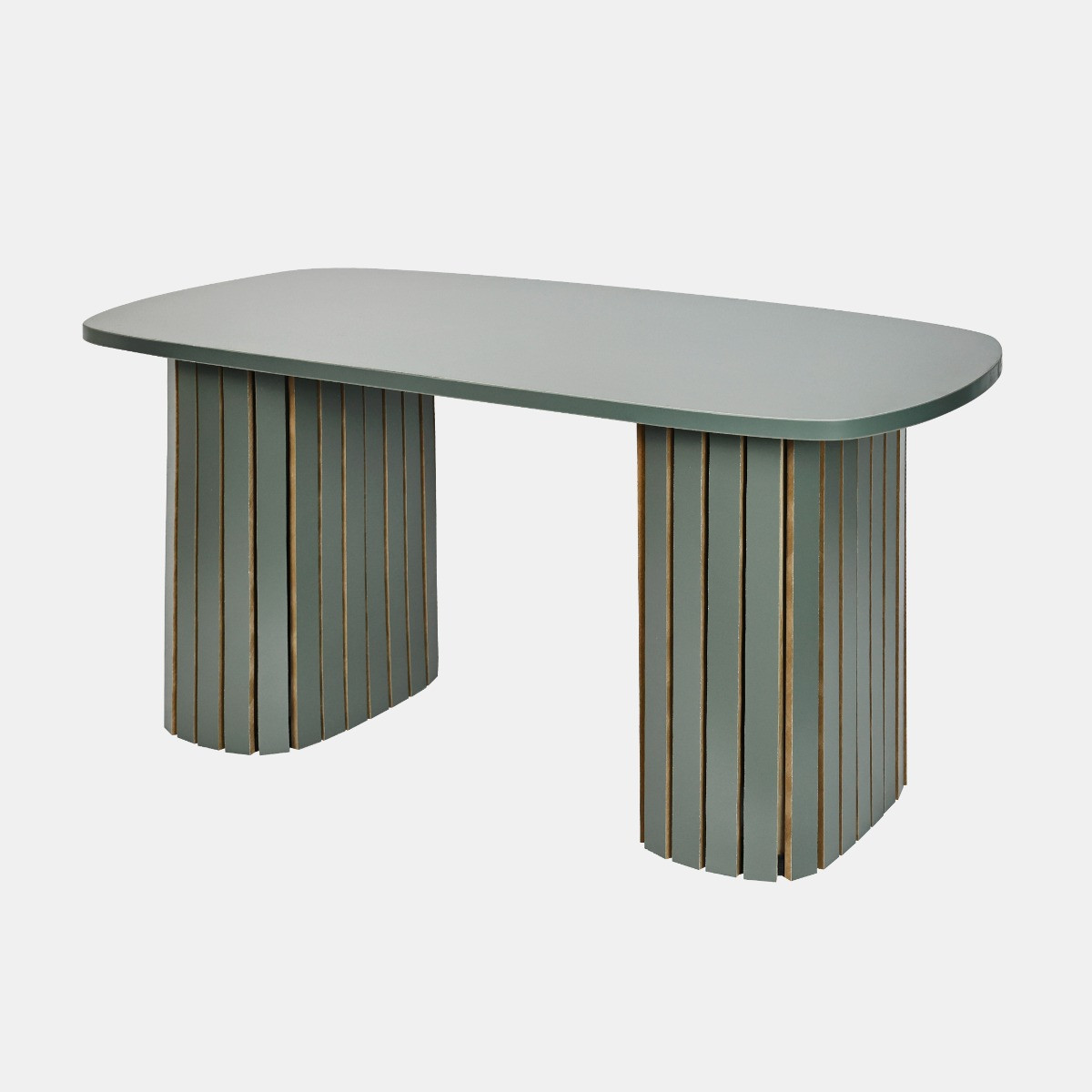 OHS Madison Ribbed Coffee Table - Woodland Green>