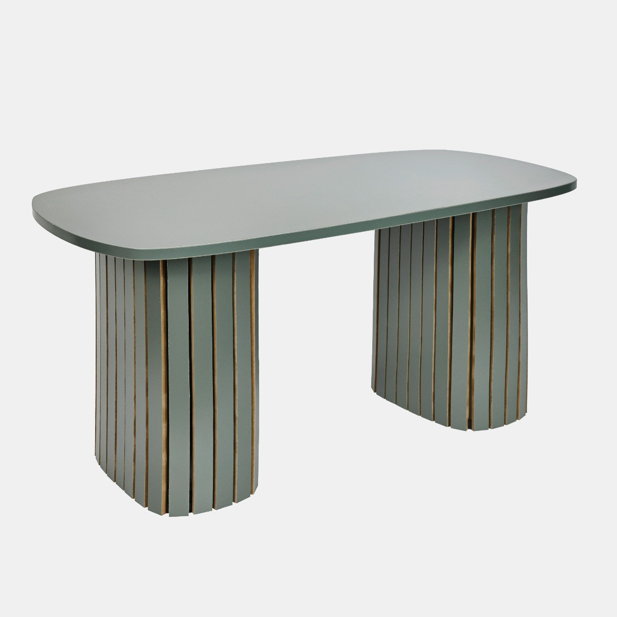 OHS Madison Ribbed Coffee Table - Woodland Green>