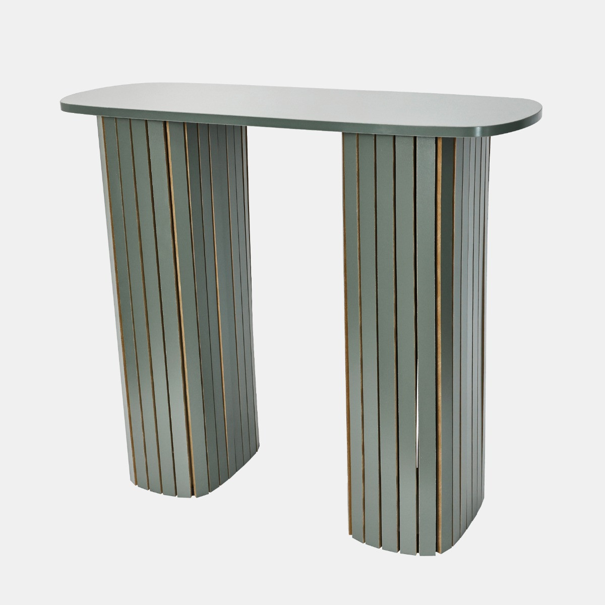 OHS Madison Ribbed Console Table - Woodland Green>
