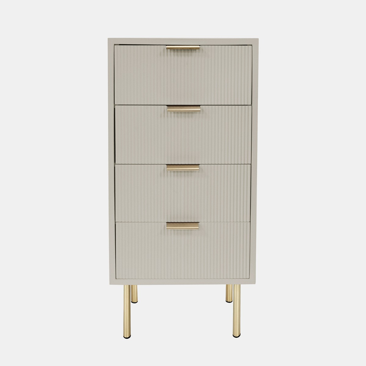 OHS Ribbed 4-Drawer Unit - Stone>