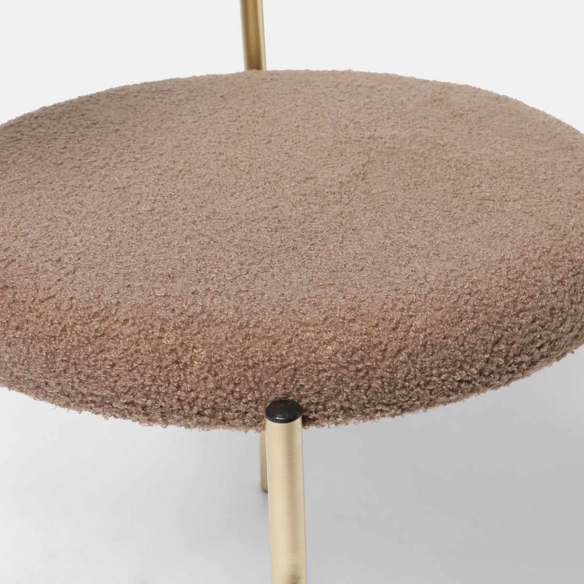 OHS Boucle Dining Chair - Mink/Gold>
