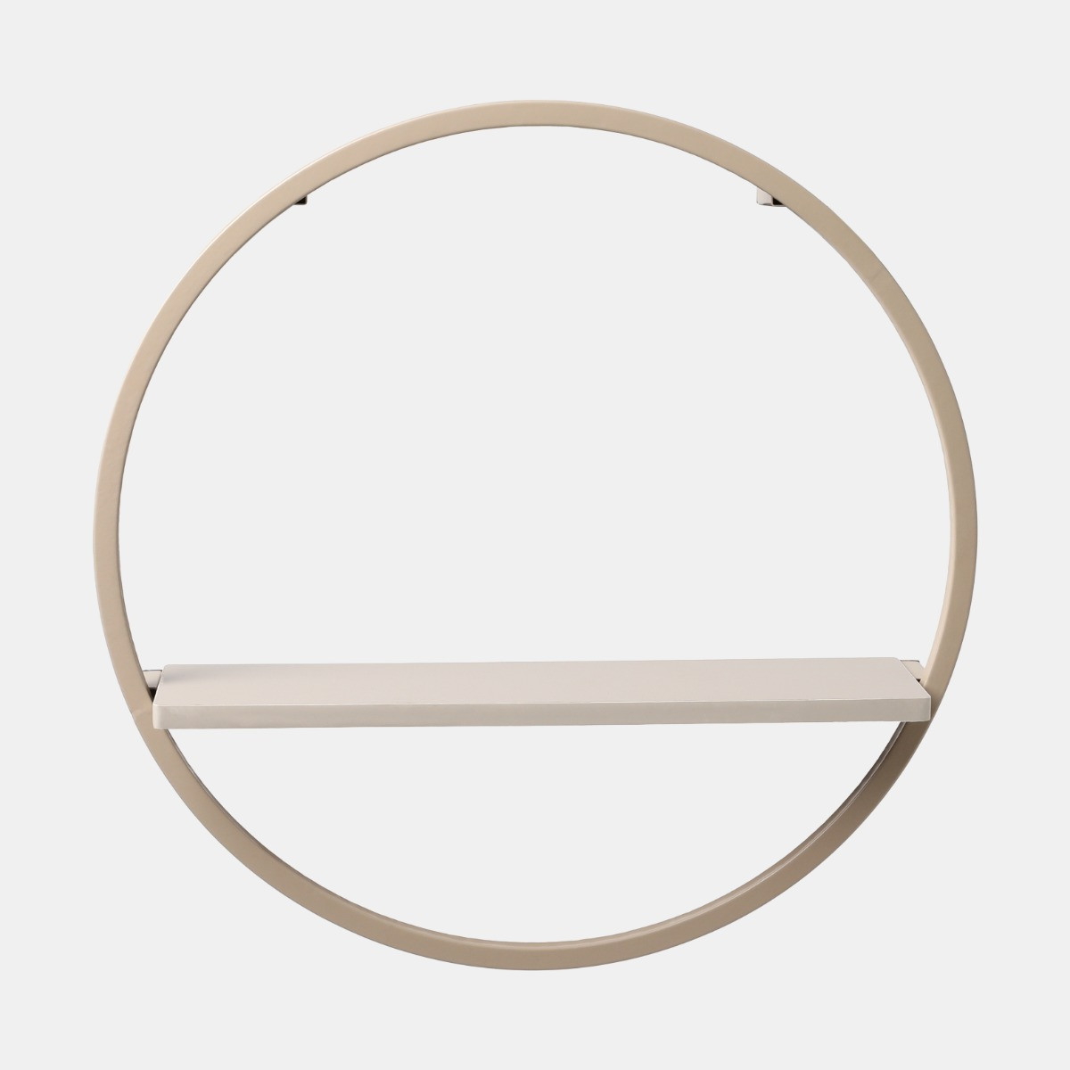 OHS Circle Towel Holder With Shelf - Natural>