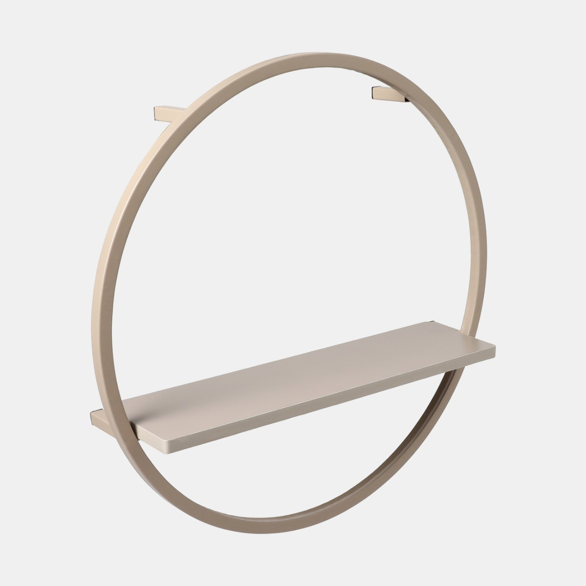 OHS Circle Towel Holder With Shelf - Natural>