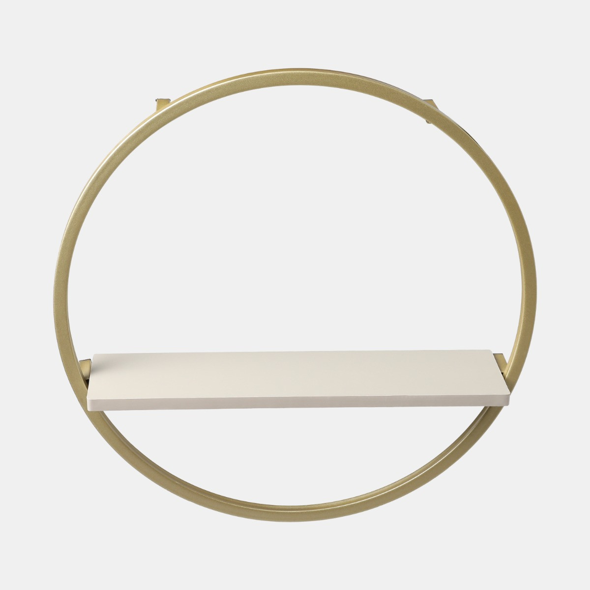 OHS Circle Towel Holder With Shelf - Gold/Stone>