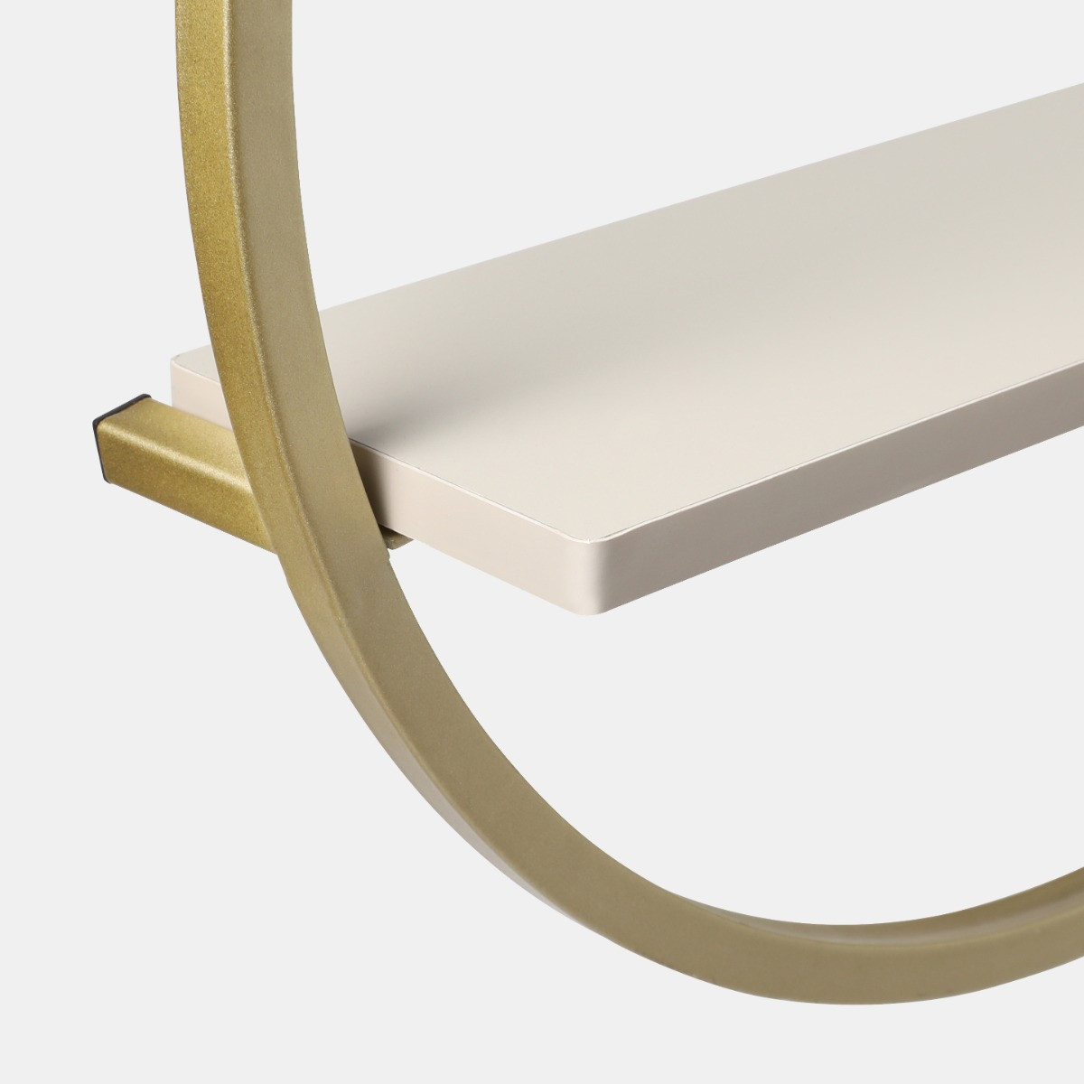 OHS Circle Towel Holder With Shelf - Gold/Stone>