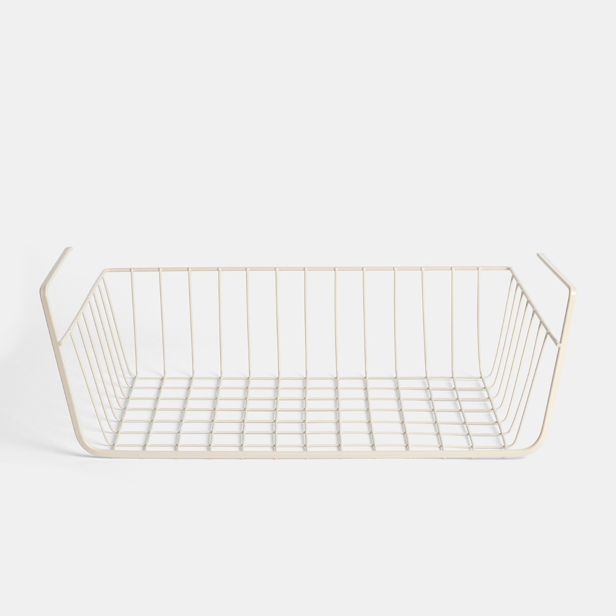 OHS Metal Wire Under Shelf Basket - Cream>