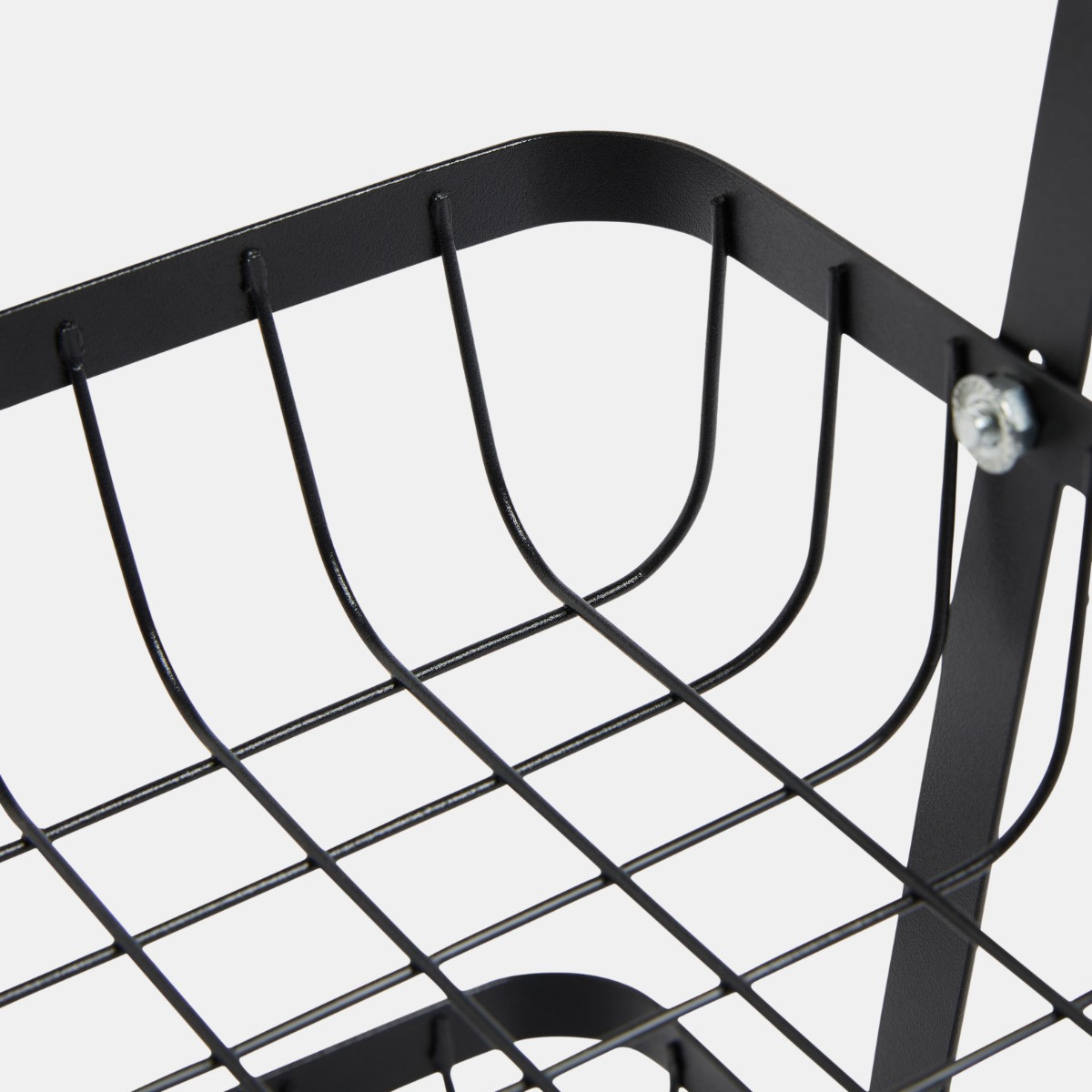 OHS 2-Tier Multipurpose Metal Wire Storage Basket - Black>