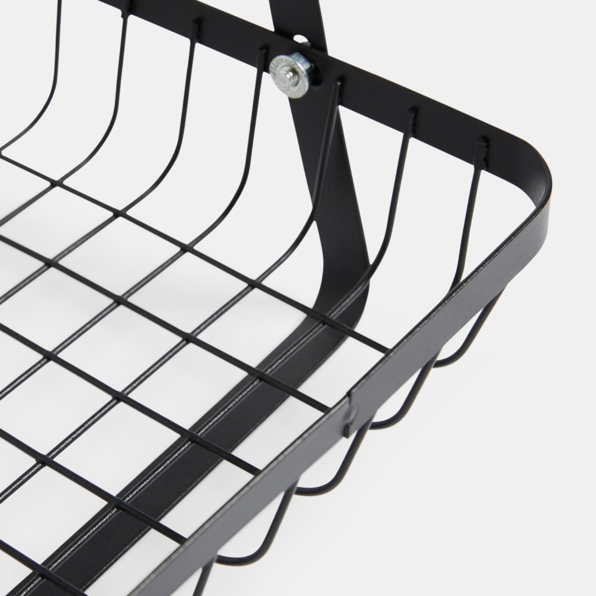 OHS 2-Tier Multipurpose Metal Wire Storage Basket - Black>